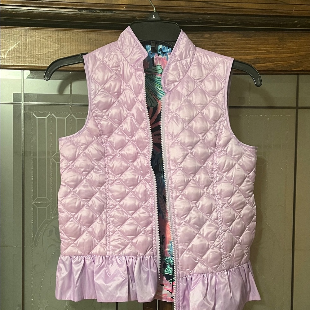 Lilly Pulitzer Pink Quilted Vest for Kids